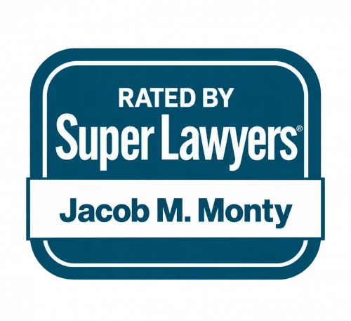 Jacob M. Monty Super Lawyers® badge